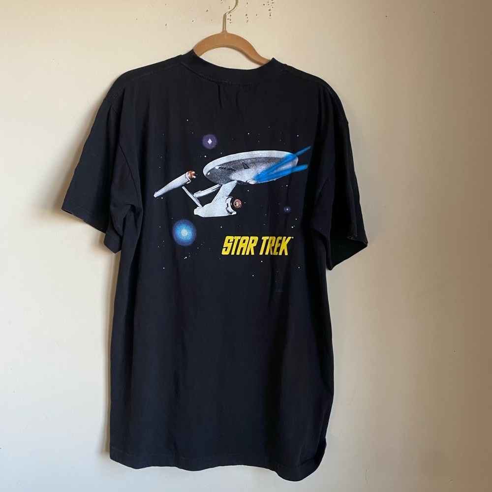 1995 Star Wars Star Trek movie tee